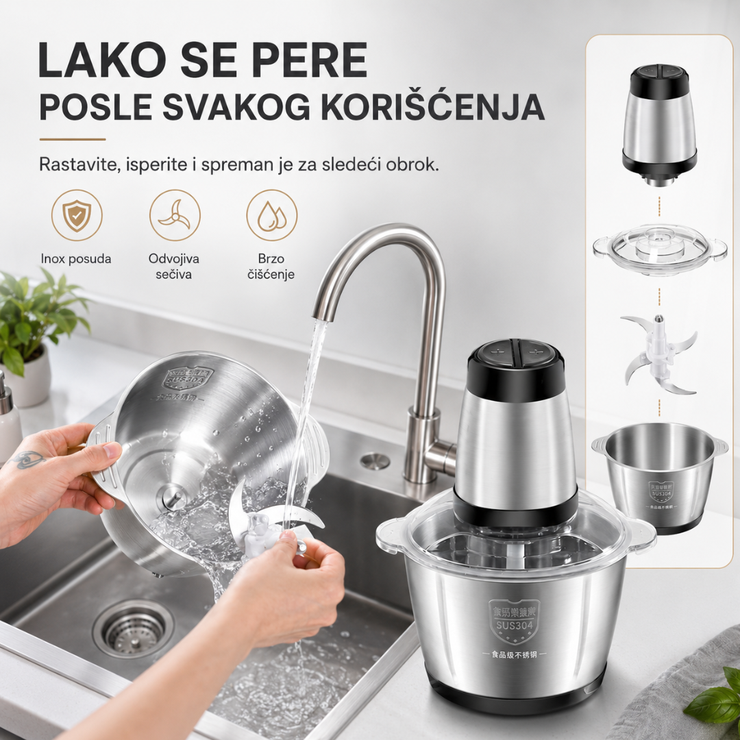 Metalni Blender za meso i namirnice 3L