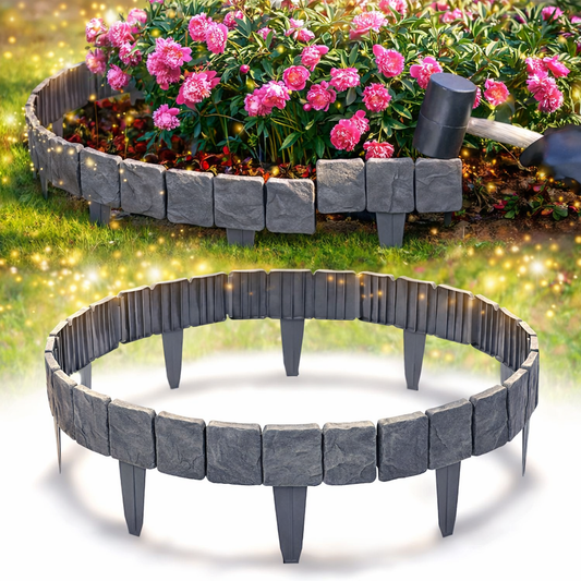 Dekorativna ograda imitacija kamena - za travu i cveće u bašti